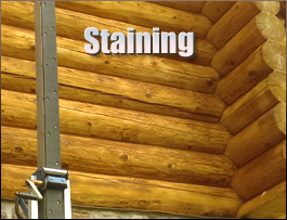  Norman, North Carolina Log Home Staining
